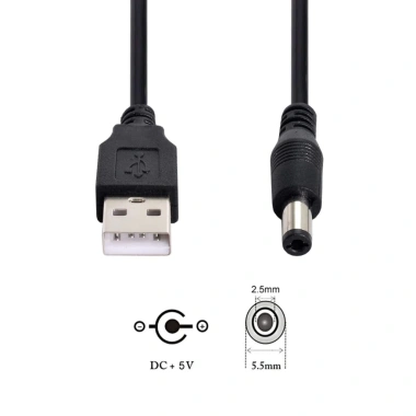 Cáp Sạc Loa Đầu Tròn 3.5mm + 5.5mm Dây 80cm Phóng Thanh LKP - Giá chỉ 22.000 VND