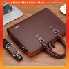 Cặp Xách Nam Công Sở Da Siêu Bền 2 Màu Đen Nâu - Giá 990k Giảm Sốc