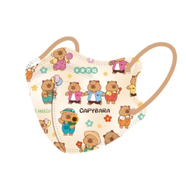 Capybara Khẩu Trang Bé Sét 10 Cái Size 3-10 Tuổi - Giá Ưu Đãi 16.000đ