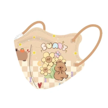Capybara Khẩu Trang Bé Sét 10 Cái Size 3-10 Tuổi - Giá Ưu Đãi 16.000đ