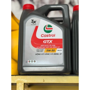 Castrol GTX 5W30 mẫu mới - Dầu nhớt bảo dưỡng xe, giảm giá 570.000₫ tại Mrdan