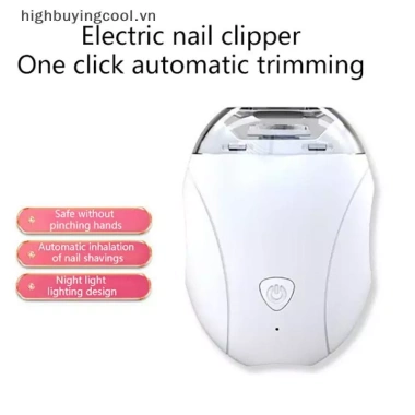 Cắt Móng Tay Điện Cho Bé Đèn Đánh Bóng, Bấm Móng, 3 Tốc Độ Điều Chỉnh - HOT 53.600₫