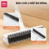 Cây chà sàn Deli đầu chữ V - chổi cọ thông minh, xoay 180°, kéo dài linh hoạt 3