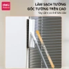 Cây chà sàn Deli đầu chữ V - chổi cọ thông minh, xoay 180°, kéo dài linh hoạt 6