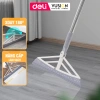 Cây gạt nước sàn nhà Deli, chổi gạt tắm Silicon xoay 180°, cán inox, giá 61.000₫