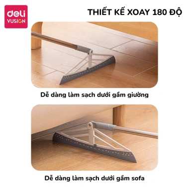 Cây gạt nước sàn nhà Deli, chổi gạt tắm Silicon xoay 180°, cán inox, giá 61.000₫ 4 Cây gạt nước sàn nhà Deli, chổi gạt tắm Silicon xoay 180°, cán inox, giá 61.000₫ 4