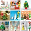 Cây Giáng Sinh Đầu Xốp Nón Thủ Công DIY Handmade - Trang Trí Lễ Hội Trẻ Em, COD 4