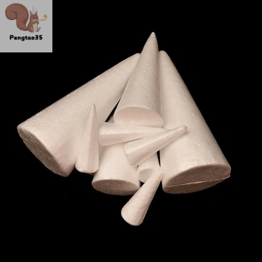 Cây Giáng Sinh Đầu Xốp Nón Thủ Công DIY Handmade - Trang Trí Lễ Hội Trẻ Em, COD