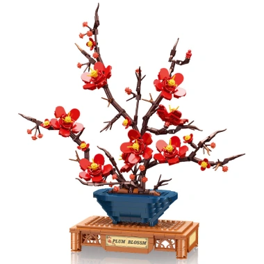 Cây hoa mai mini trong chậu - Đồ chơi lắp ghép trẻ em, bán chạy, giá ưu đãi 5