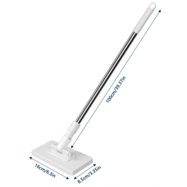 Cây lau bụi HAPPYLEAF kẹp 360 - Đầu xoay rảnh tay, 3 loại vải tái sử dụng, làm sạch sàn nhanh 2