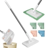 Cây lau bụi HAPPYLEAF kẹp 360 - Đầu xoay rảnh tay, 3 loại vải tái sử dụng, làm sạch sàn nhanh 4