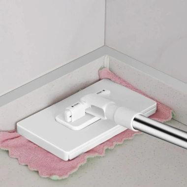 Cây lau bụi HAPPYLEAF kẹp 360 - Đầu xoay rảnh tay, 3 loại vải tái sử dụng, làm sạch sàn nhanh 6