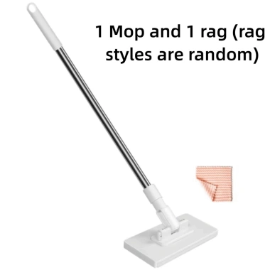 Cây lau bụi HAPPYLEAF kẹp 360 - Đầu xoay rảnh tay, 3 loại vải tái sử dụng, làm sạch sàn nhanh 10