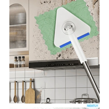 Cây Lau Kẹp Khăn Đa Nẵng Xoay 360 Lau Nhà, Lau Tủ Bếp, Không Cần Giặt, Giá 55.000 2