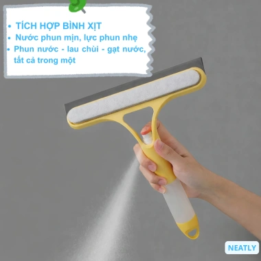 Cây lau kính Neatly đa năng 3 trong 1 kèm bình xịt và gạt nước - Giá chỉ 35.750đ