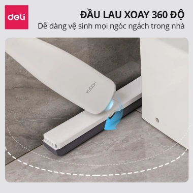 Cây lau nhà mút xốp cao su tự vắt DelixVusign – Thấm hút, sạch mọi ngóc ngách 3 Cây lau nhà mút xốp cao su tự vắt DelixVusign – Thấm hút, sạch mọi ngóc ngách 3