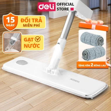 Cây lau nhà phun sương DelixVusign tự vắt thông minh, cao cấp, tiện lợi, sạch mọi ngóc ngách - Giá 399.000₫