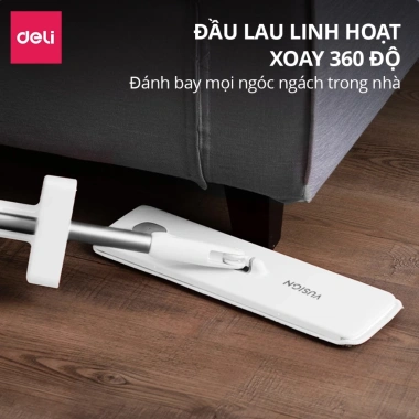 Cây lau nhà phun sương DelixVusign tự vắt thông minh, cao cấp, tiện lợi, sạch mọi ngóc ngách - Giá 399.000₫