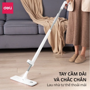 Cây lau nhà phun sương DelixVusign tự vắt thông minh, cao cấp, tiện lợi, sạch mọi ngóc ngách - Giá 399.000₫