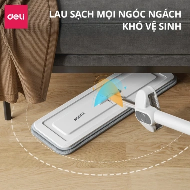 Cây lau nhà phun sương tự vắt DELiX - Vắt khô nhanh, xoay 360 độ, sạch mọi ngóc ngách 2 Cây lau nhà phun sương tự vắt DELiX - Vắt khô nhanh, xoay 360 độ, sạch mọi ngóc ngách 2