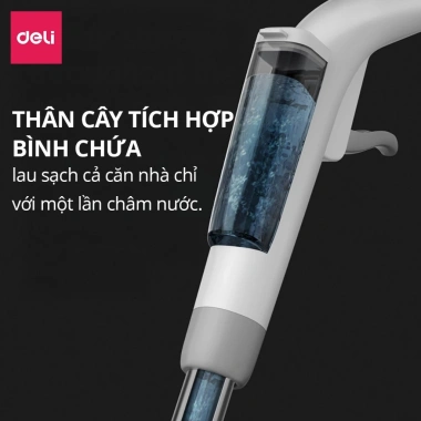 Cây lau nhà phun sương tự vắt DELiX - Vắt khô nhanh, xoay 360 độ, sạch mọi ngóc ngách