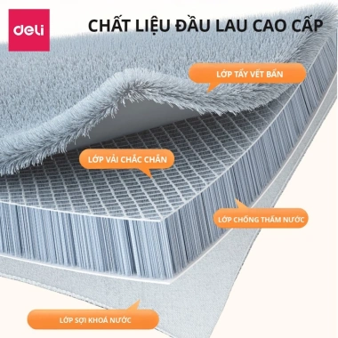 Cây lau nhà phun sương tự vắt DELiX - Vắt khô nhanh, xoay 360 độ, sạch mọi ngóc ngách 8 Cây lau nhà phun sương tự vắt DELiX - Vắt khô nhanh, xoay 360 độ, sạch mọi ngóc ngách 8