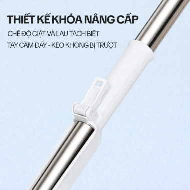 Cây Lau Nhà Tự Vắt NEATLY 45cm Sợi Microfiber Siêu Thấm, Xoay 360°, 2 Bông Lau - 39.000đ
