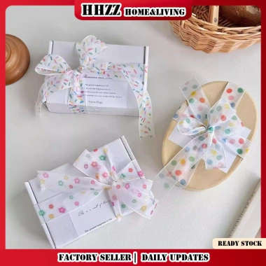 Chấm bi 2,5cm màu sắc tuyết gạc ruy băng DIY - Nơ quà tặng, phụ kiện bánh nướng 4