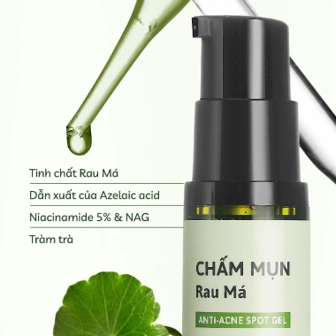 Chấm Mụn Rau Má 10g - Ngăn Ngừa Mụn, Giảm Thâm Mụn, Cỏ Mềm, Giá 179k 4 Chấm Mụn Rau Má 10g - Ngăn Ngừa Mụn, Giảm Thâm Mụn, Cỏ Mềm, Giá 179k 4