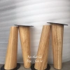 Chân Gỗ Bo Tròn Độ Cao 10-50cm Kèm Pát Sắt, Sơn Chống Thấm và Mối Mọt, Giá 55.000đ 5