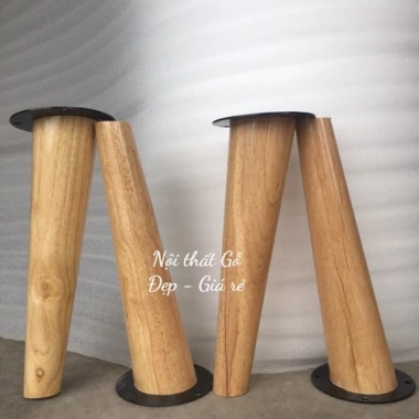 Chân Gỗ Bo Tròn Độ Cao 10-50cm Kèm Pát Sắt, Sơn Chống Thấm và Mối Mọt, Giá 55.000đ 8 Chân Gỗ Bo Tròn Độ Cao 10-50cm Kèm Pát Sắt, Sơn Chống Thấm và Mối Mọt, Giá 55.000đ 8
