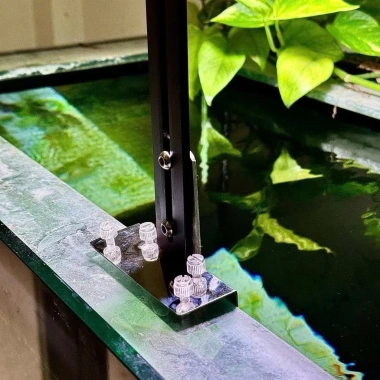 Chân kẹp giằng bể cá inox - Dễ lắp đèn cho giằng phẳng, giảm 20% còn 80.000