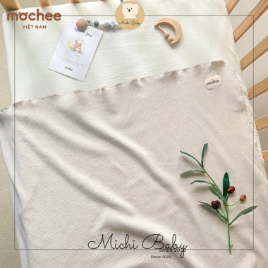 Chăn Mesh Cotton bé Mochee 90x120cm MC640 - Siêu mềm, Giá ưu đãi 290.000đ 9