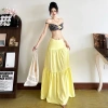 Chân váy 3 tầng maxi bigsize vải lụa có lót trong - Giá chỉ 105.000 VNĐ