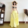 Chân váy 3 tầng maxi bigsize vải lụa có lót trong - Giá chỉ 105.000 VNĐ 4