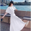 Chân váy 3 tầng maxi bigsize vải lụa có lót trong - Giá chỉ 105.000 VNĐ 10