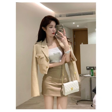 Chân Váy Cardigan Nữ Dài Tay Hàn Quốc - Bộ 2 Chiếc Mù Thu Che Thịt Ôm Mông, Phù Hợp Đi Làm, Giảm Giá Đến 298k 8