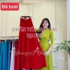 Chân váy đầm đụp áo dài cách tân vải lụa Mỹ, quần xòe rộng dự tiệc Tết 7