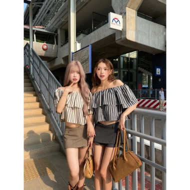Chân Váy Ngắn Nữ KH05 + Dây Da Tặng - CORA SKIRT Basic Dễ Phối 145k KHAO BOUTIQUE