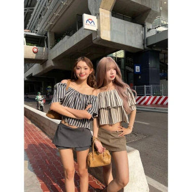Chân Váy Ngắn Nữ KH05 + Dây Da Tặng - CORA SKIRT Basic Dễ Phối 145k KHAO BOUTIQUE