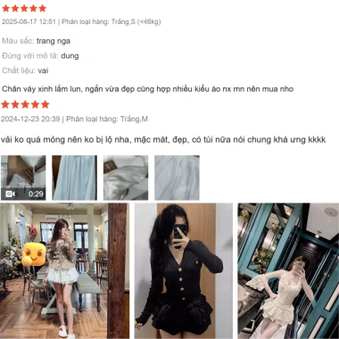 Chân Váy Nữ Mùa Hè A-Line Phồng Bánh - Thời Trang Waist 125k Giảm Giá