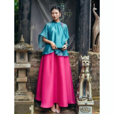 Chân Váy Nữ Tết JOVEN Túy Diệp Xòe Phồng Phi Mờ Giá 650k, voan nhẹ, lễ hội