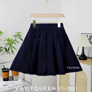 Chân váy xếp ly xanh than + quần bảo hộ cho bé gái, đồng phục học sinh nữ tiểu học, chỉ 99.000₫ 3
