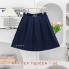 Chân váy xếp ly xanh than + quần bảo hộ cho bé gái, đồng phục học sinh nữ tiểu học, chỉ 99.000₫ 7