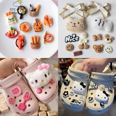 Charm gắn dép quai hậu sục nhựa dễ thương - Giá 30.000đ Pinic Store