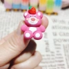 Charm Gấu Dâu Pink Bear xinh xắn DIY ốp điện thoại, kẹp tóc, gắn dép crosc - 8.500₫ 3