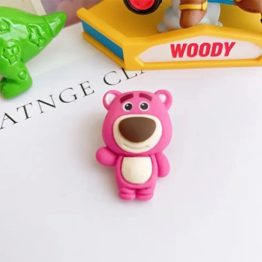 Charm Gấu Dâu Pink Bear xinh xắn DIY ốp điện thoại, kẹp tóc, gắn dép crosc - 8.500₫
