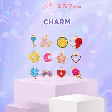 Charm Trang Trí Nhỏ Gọn Mykella – Phụ Kiện Cá Nhân Hóa Túi & Đồ Dùng Giá 199.000 2 Charm Trang Trí Nhỏ Gọn Mykella – Phụ Kiện Cá Nhân Hóa Túi & Đồ Dùng Giá 199.000 2