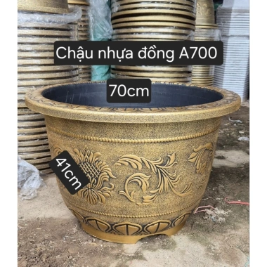 Chậu Nhựa Đồng A700 Siêu Bền 70cm Trồng Hoa Cây Cảnh Sen Nuôi Cá Giá Rẻ 250k 2