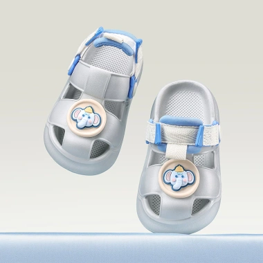 Cheerful Dép sục Mario 1-7 tuổi Ruy Băng Thỏ Hồng, EVA Cross Velcro, Thời Trang Bé - 189.000